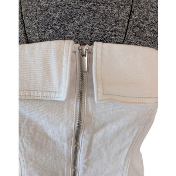 NWT Wild Fable White Denim Strapless Corset Top - Size M - Picture 2 of 11